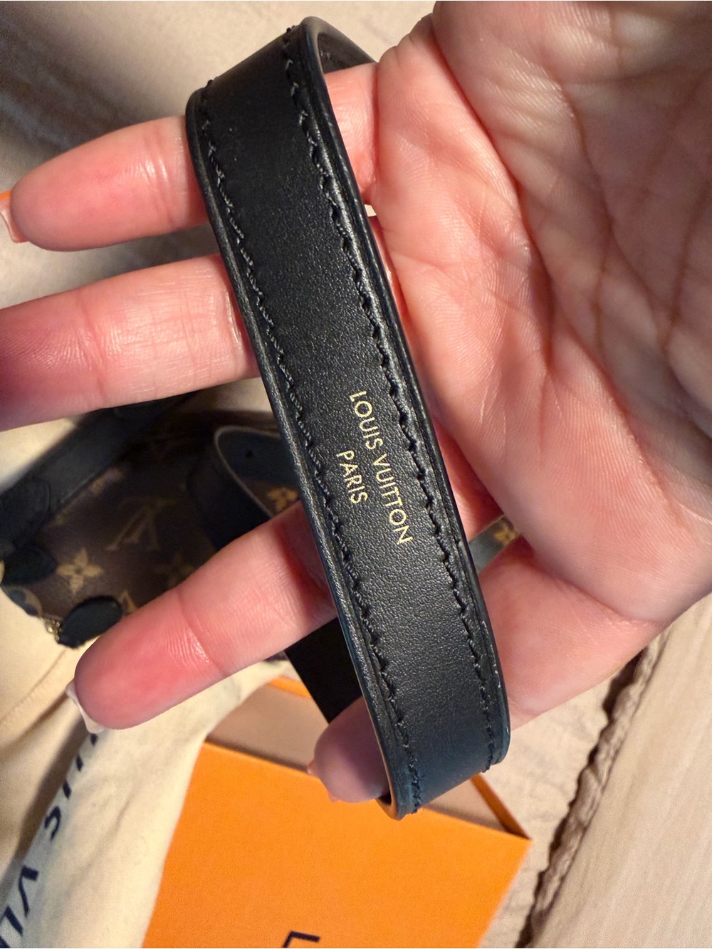Louis Vuitton Brown Monogram Crossbody Bumbag with Black Strap - Picture 3 of 11